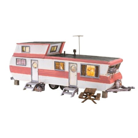 WOODLAND SCENICS Woodland Scenics WOO5862 O-Scale Built-N-ready Double Decker Trailer LED Lighted WOO5862